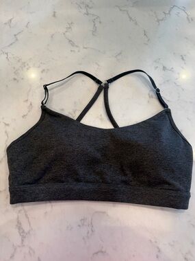 Charcoal Gray Bralette with Strappy Back